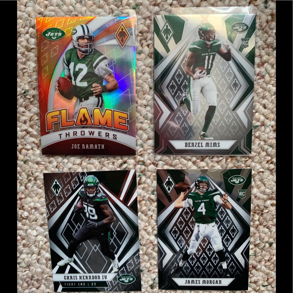 New York Jets NFL Panini Phoenix Card Lot Rookie